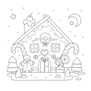 Free Winter Picture To Color In