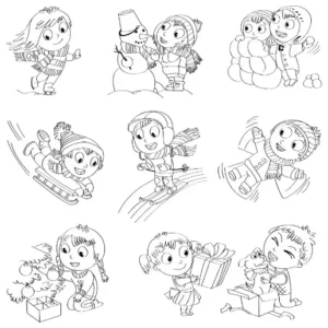 Free Winter Picture To Color In