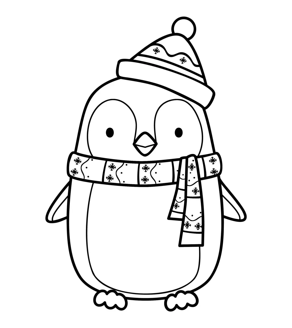 Free Winter Picture To Color In