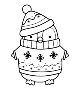 Free Winter Picture To Color In
