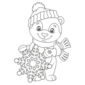 Free Winter Picture To Color In