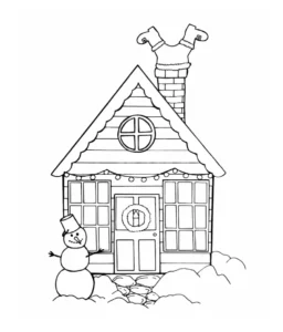 Free Winter Picture To Color In