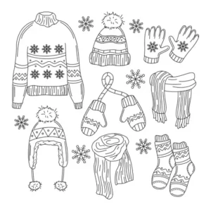 Free Winter Picture To Color In
