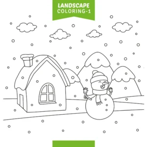 Free Winter Picture To Color In