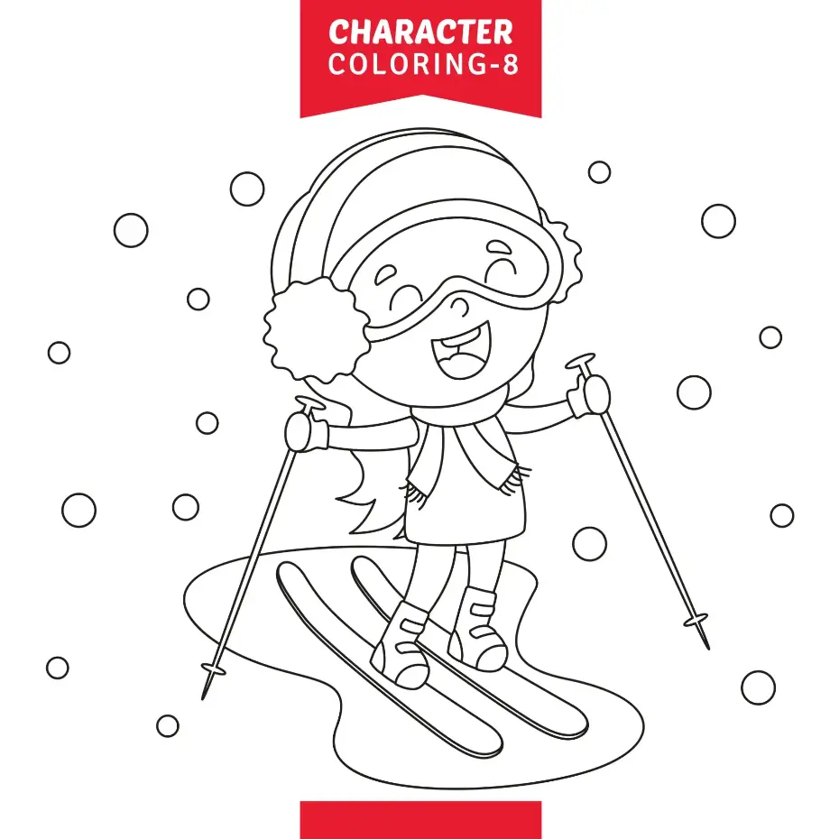 Free Winter Picture To Color In