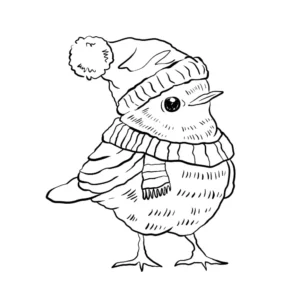 Free Winter Picture To Color In