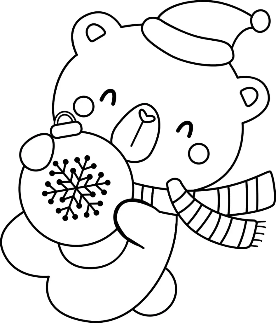 Free Winter Picture To Color In