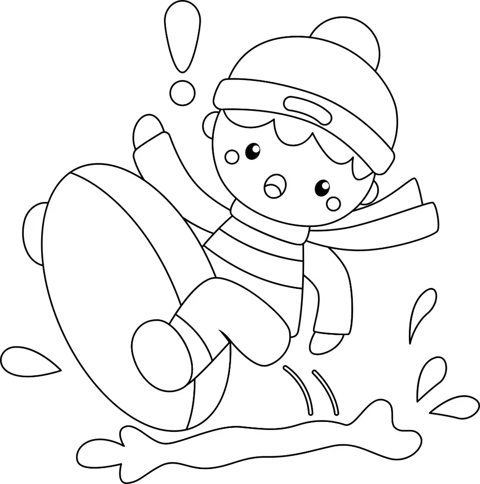 Free Winter Picture To Color In