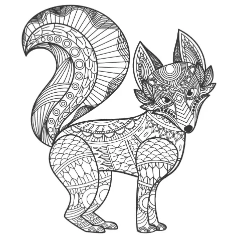 Free Wolf Picture To Color In