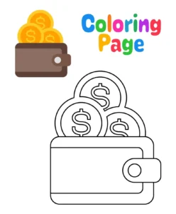 Free Money Picture To Color In