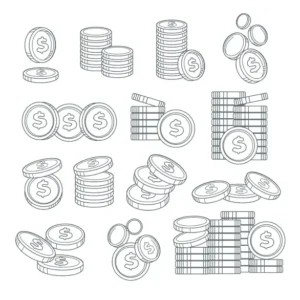 Free Money Picture To Color In