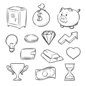 Free Money Picture To Color In