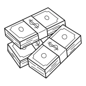 Free Money Picture To Color In