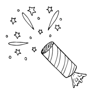 Free Firework Picture to color in