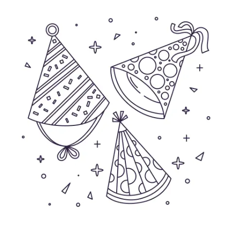 Free Party Picture to Color In