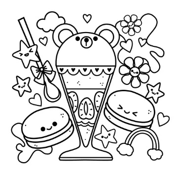 Free Party Picture to Color In